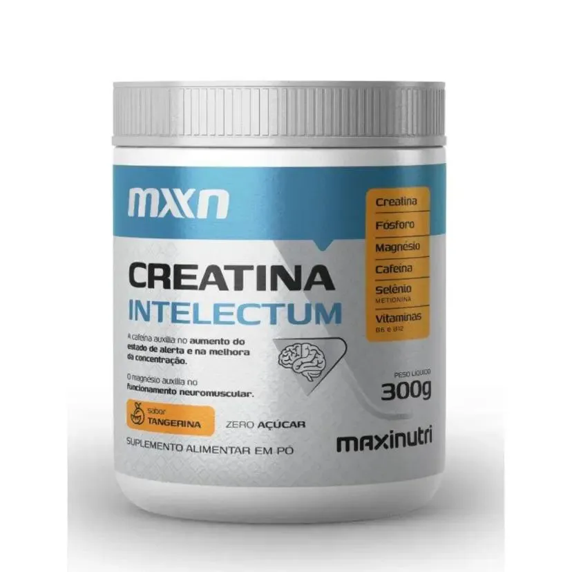 Creatina Intelectum Mxn - com Cafeina (300g) - Sabor: Tangerina — Creatina | Farmácia Resyla