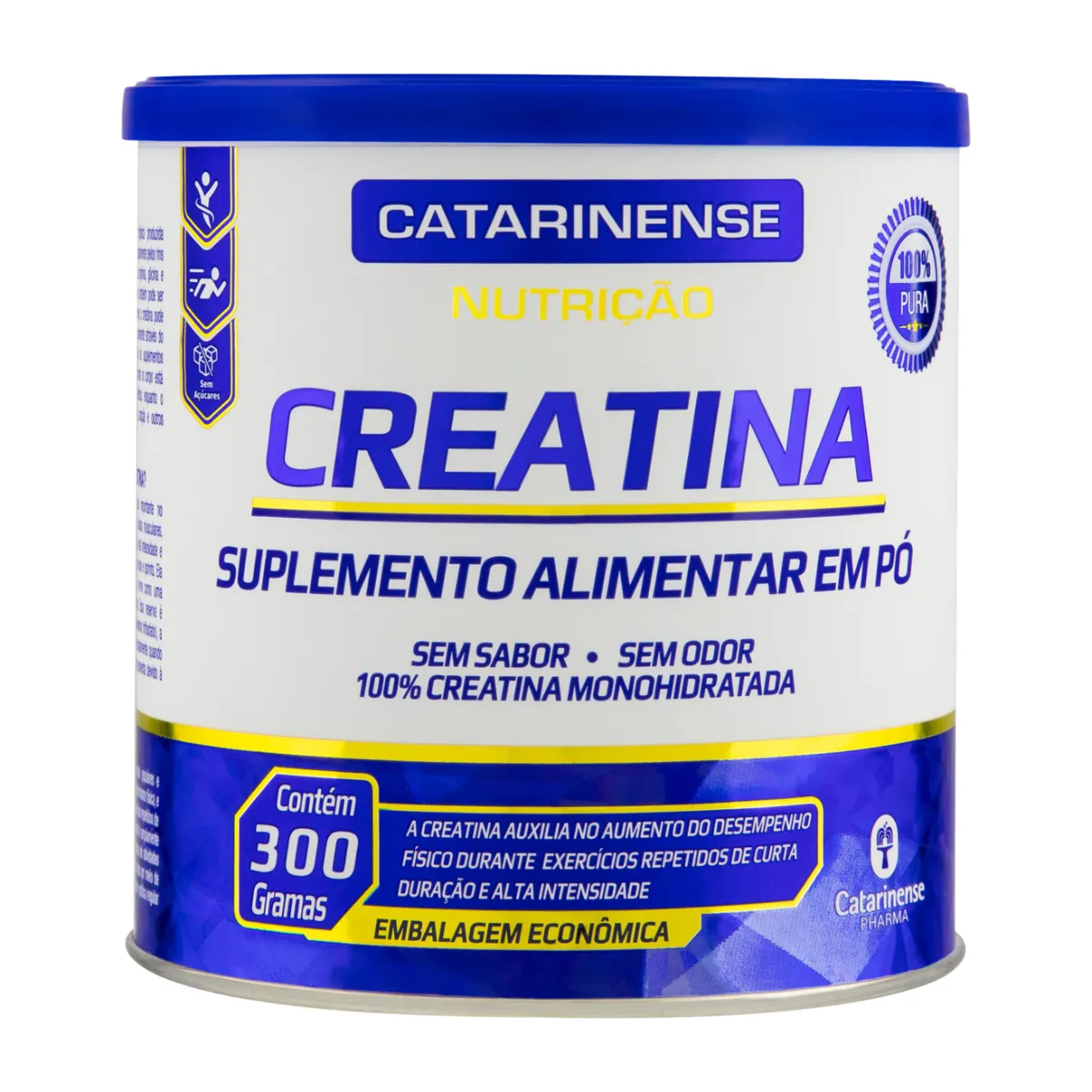 Creatina Monohidratada Catarinense Sem Sabor 300g — Catarinense | Farmácia Resyla