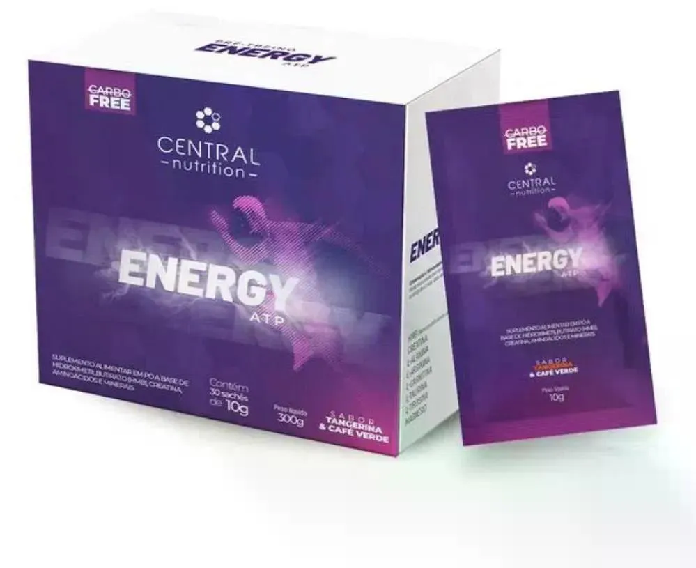 Creatina Monohidratada Central Nutrition Energy Atp Tangerina Sachê 10g 30 unidades — Creatina | Farmácia Resyla