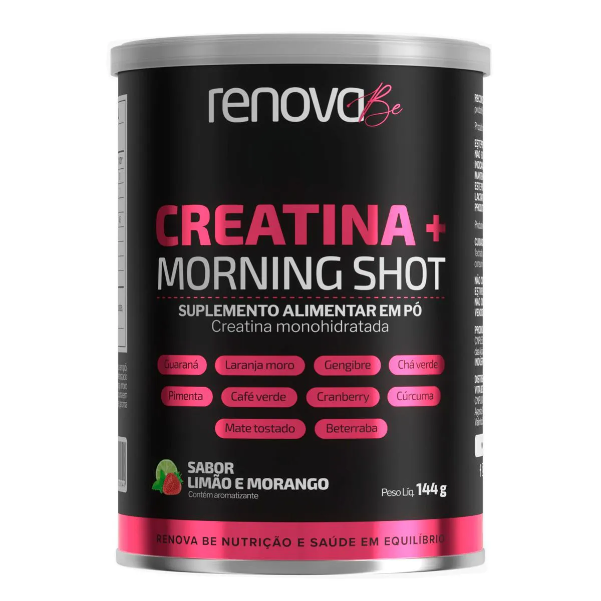 Creatina + Morning Shot Renova Be Limão e Morango 144g — Creatina | Farmácia Resyla