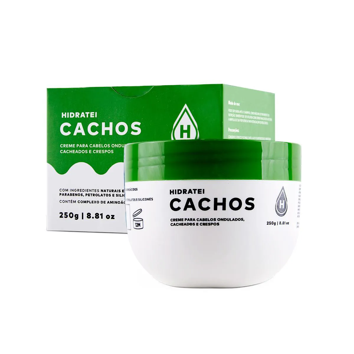 Creme Cabelo Ondulado Cacheado Crespo Hidratei Cachos 250g — Aché | Farmácia Resyla