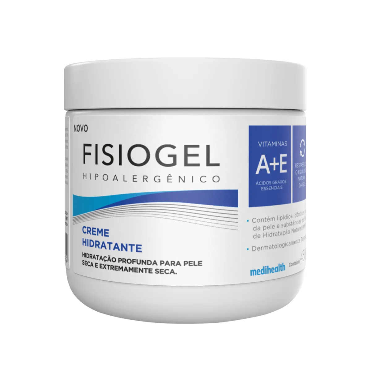 Creme Hidratante Corporal Fisiogel Hipoalergênico 450g — | Farmácia Resyla