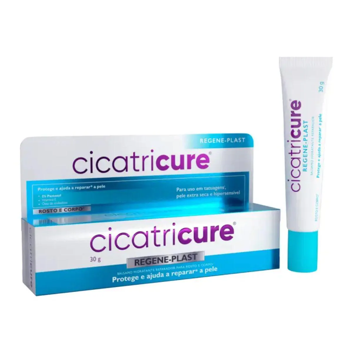 Creme Hidratante Reparador Rosto e Corpo Cicatricure Regeneplast Pantenol e Vitamina E 30g — | Farmácia Resyla