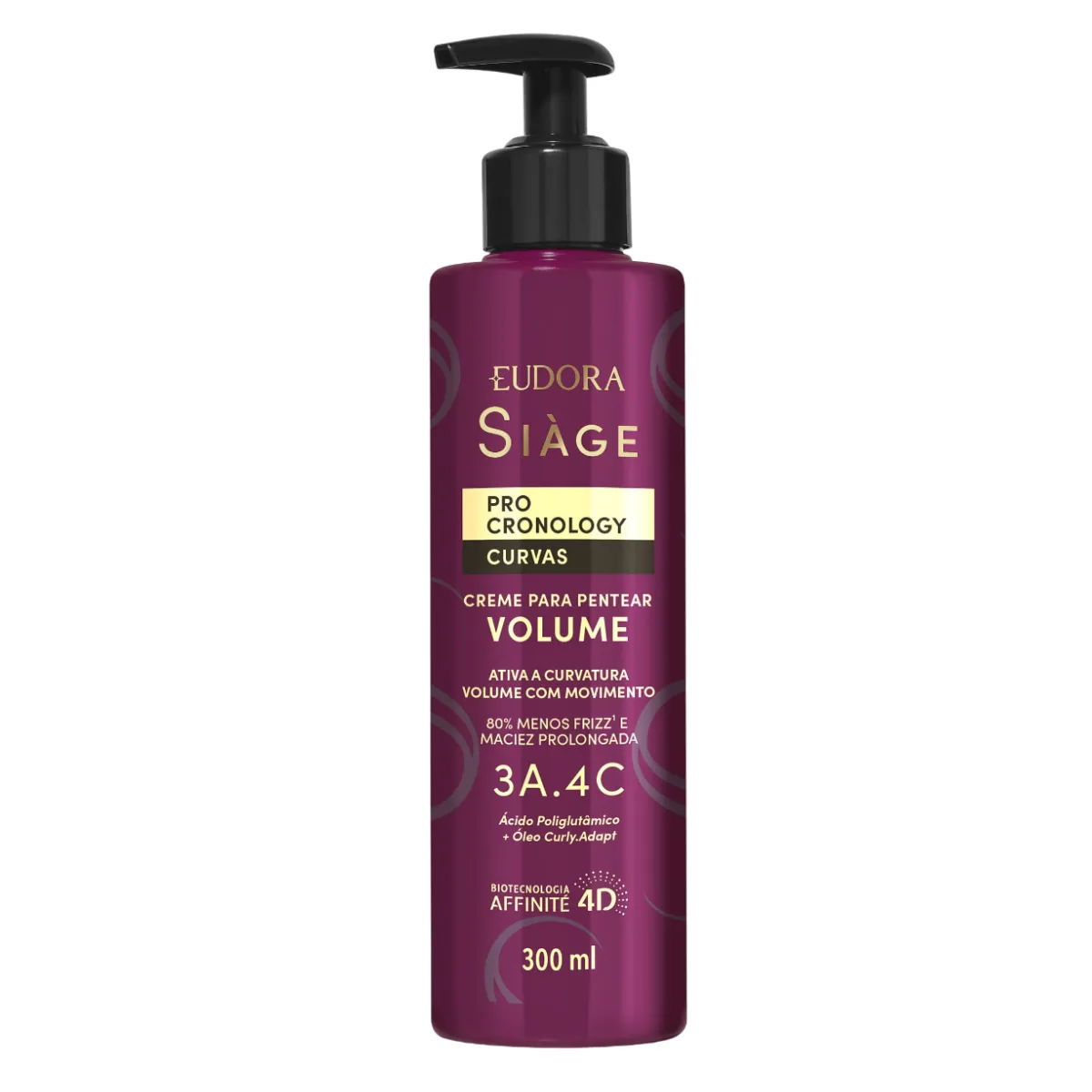 Creme para Pentear Volume Eudora Siàge Pro Cronology Curvas 300ml — Eudora | Farmácia Resyla