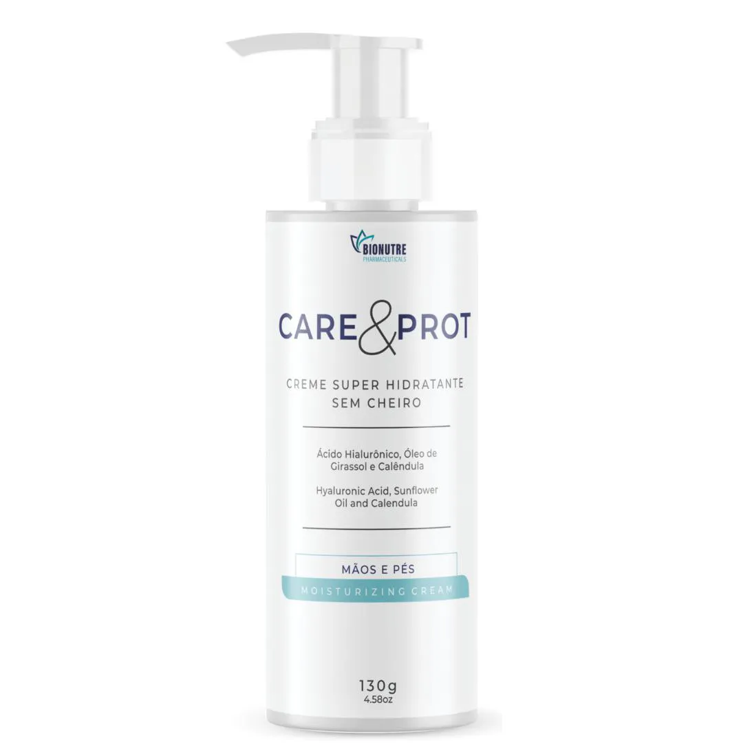 Creme Super Hidratante Pés e Mãos Sem Cheiro 130g Care&prot Bionutre Pharmaceuticals - Quimioterapia — | Farmácia Resyla