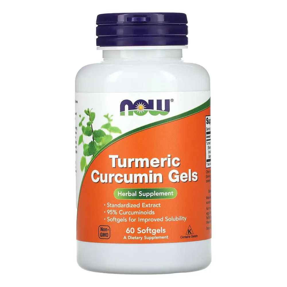 Cúrcuma Gels Now Foods 60 Softgels Produto Importado — Now Foods | Farmácia Resyla