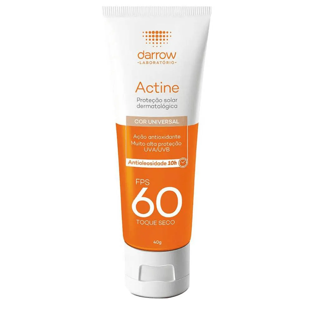 Darrow Actine Protetor Solar com Cor Antioleosidade Fps60 40g — Darrow | Farmácia Resyla