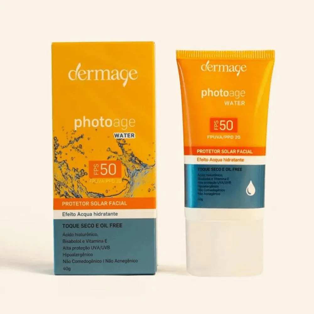 Dermage Photoage Water Protetor Solar Facial Fps 50 40g — Dermage | Farmácia Resyla