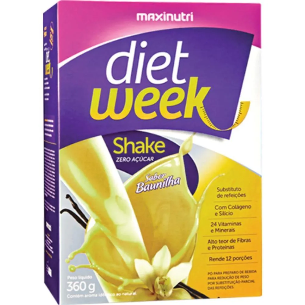 Diet Week Shake 360g - Baunilha - Maxinutri — Maxinutri | Farmácia Resyla