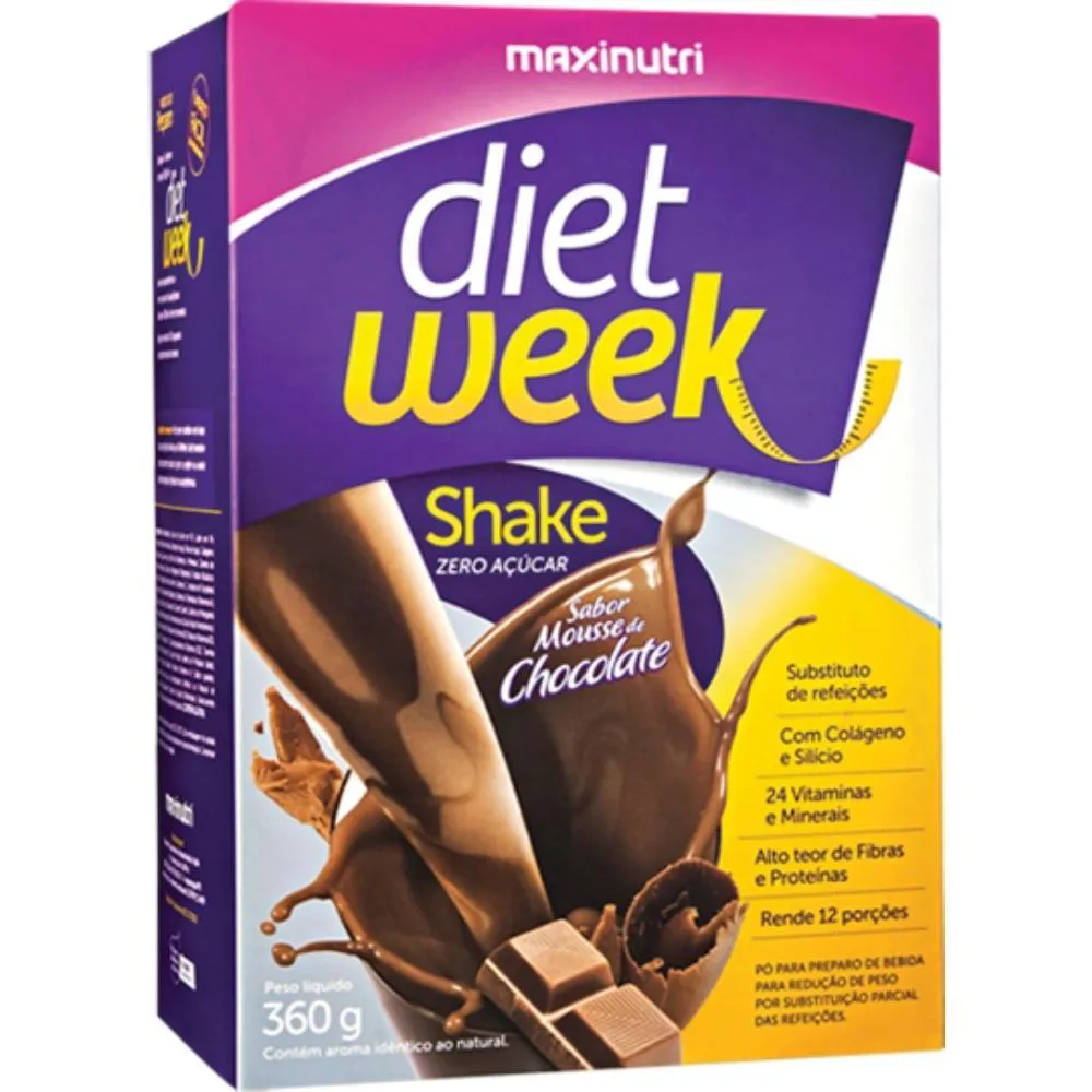 Diet Week Shake 360g - Mousse de Chocolate — | Farmácia Resyla