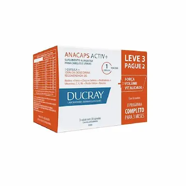 Ducray Kit Anacaps Activ+ 90 CPS — | Farmácia Resyla