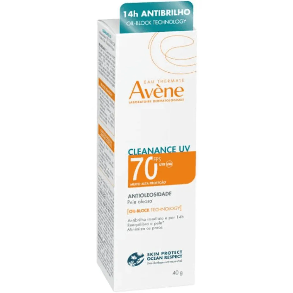 Eau Thermale Avène Cleanance Protetor Solar Uv Antioleosidade Fps70 40g — Avène | Farmácia Resyla