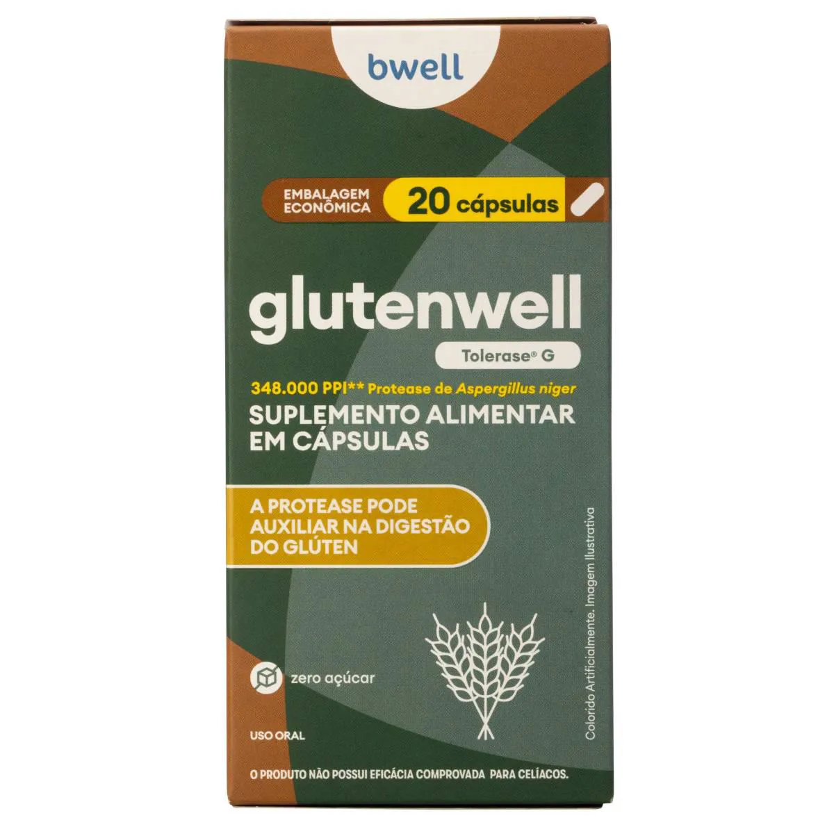 Enzima Digestiva Protease bwell Glutenwell 20 Cápsulas — | Farmácia Resyla