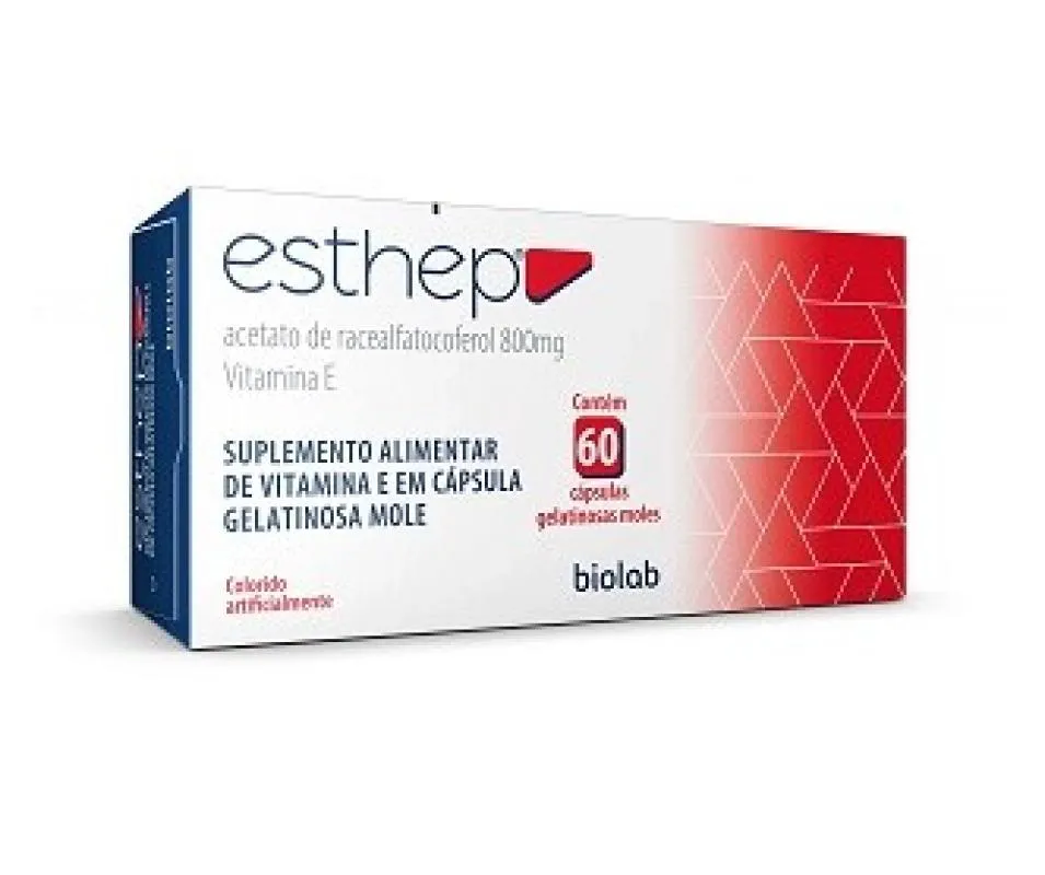 Esthep 800mg 60caps - Racealfatocoferol — | Farmácia Resyla