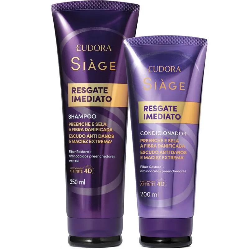 Eudora Kit Siage Resgate Imediato Shampoo + Condicionador — Eudora | Farmácia Resyla