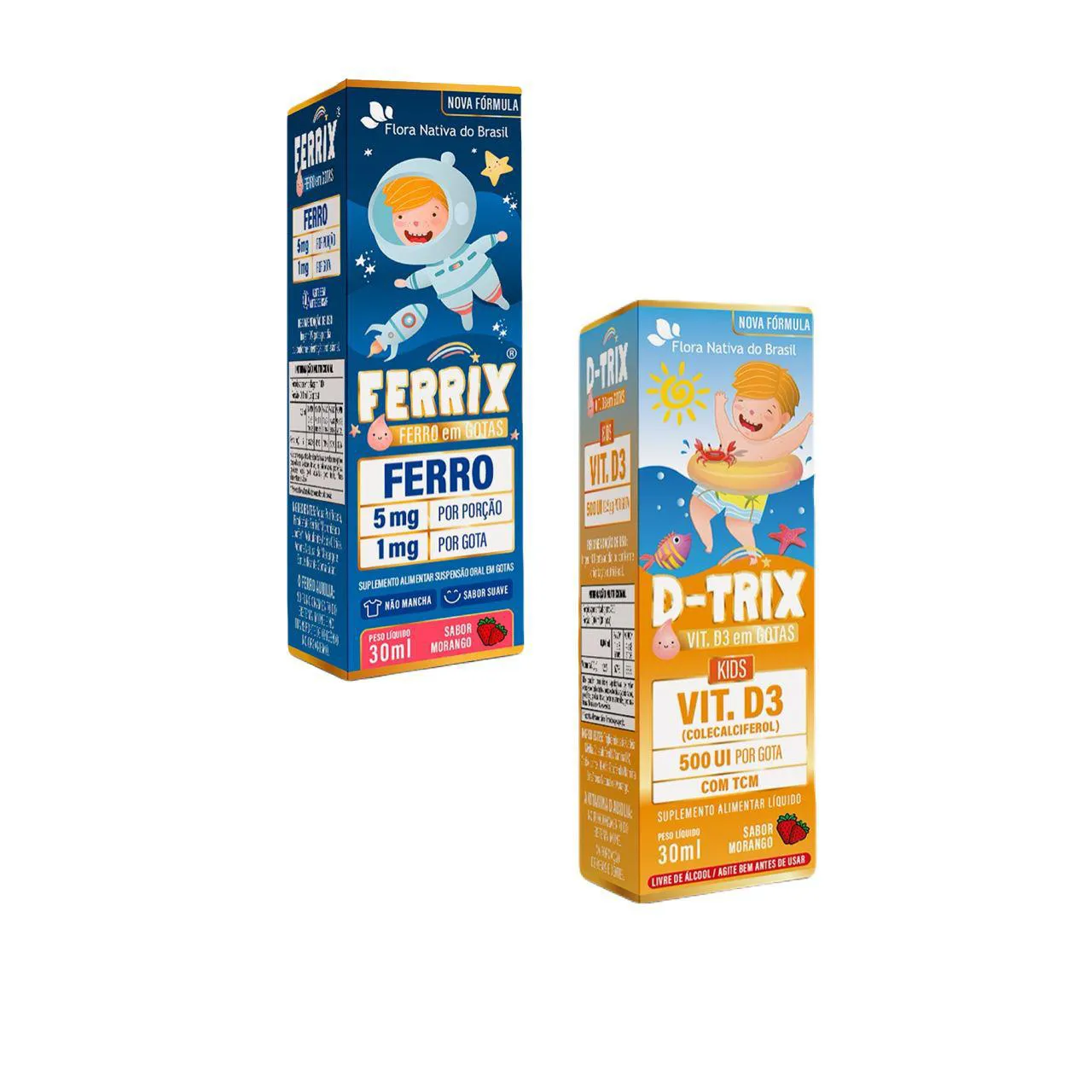 Ferrix Ferro + D Trix Vitamina D3 - Kids - Flora Nativa — | Farmácia Resyla