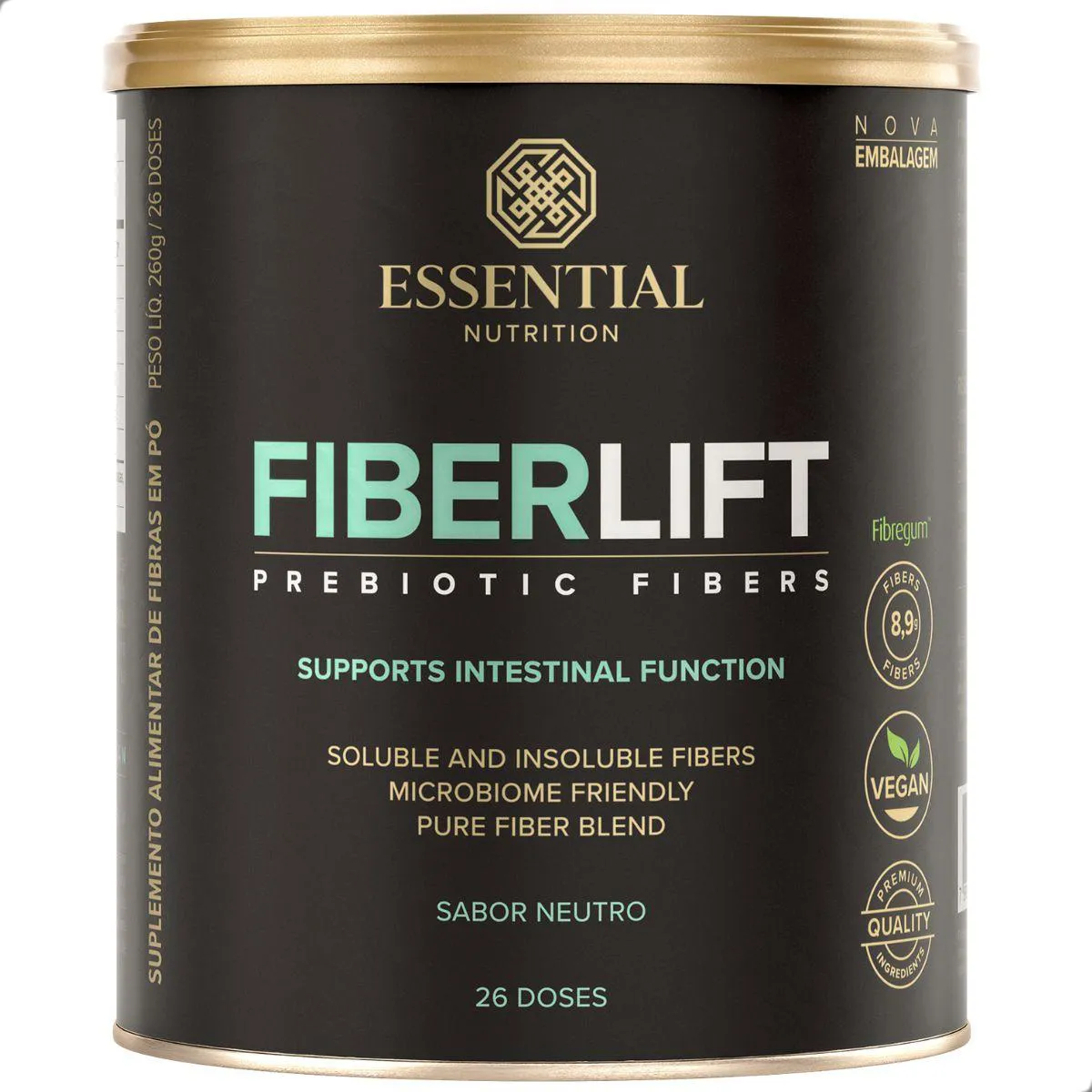 Fiberlift Prebiótico Rico em Fibras 260G Essential Natural — Natura | Farmácia Resyla