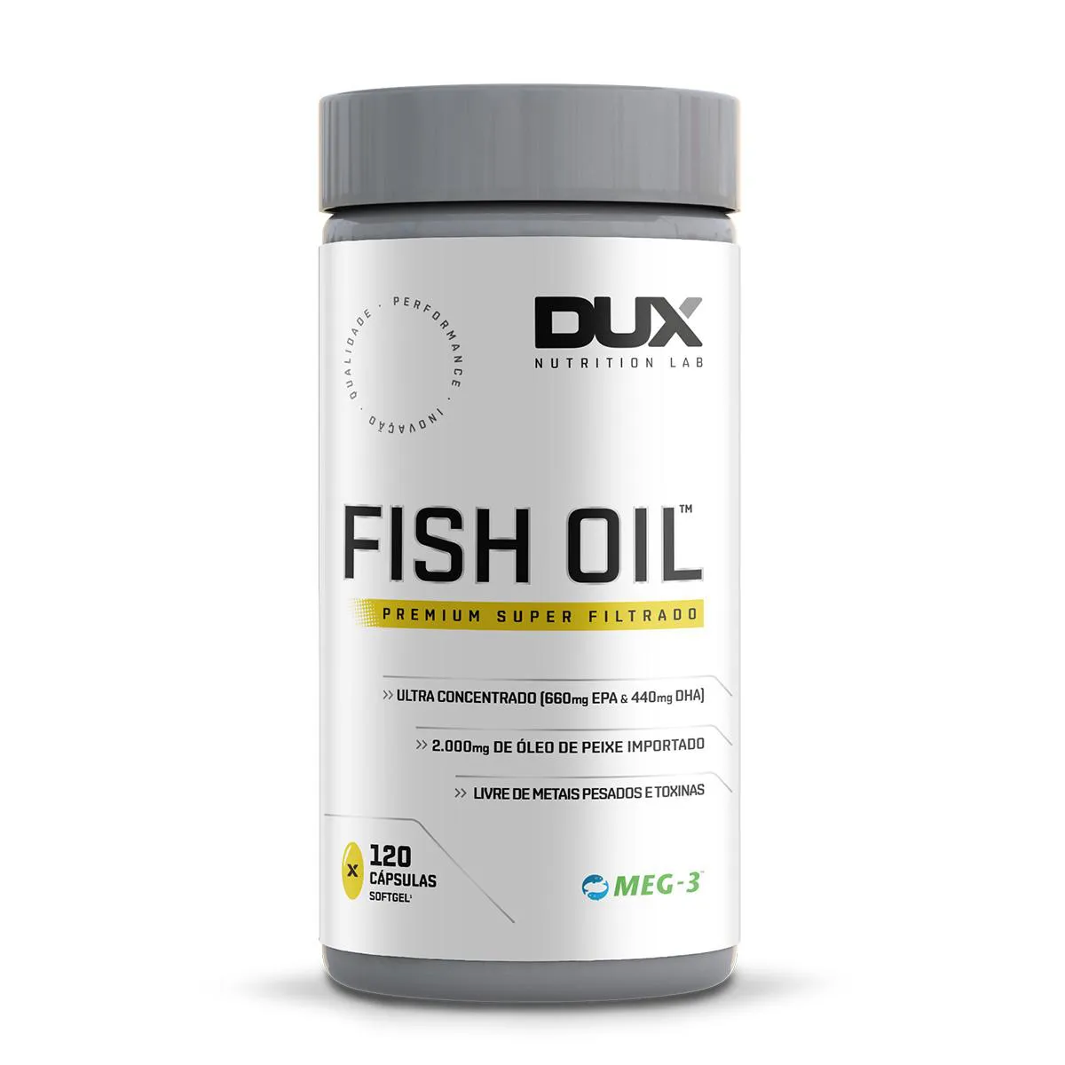Fish Oil Dux Nutrition Lab Pote 120 cápsulas — Dux Nutrition | Farmácia Resyla