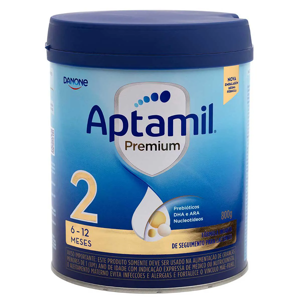 Fórmula Infantil Aptamil Premium 2 Danone 6 a 12 meses 800g — Aptamil | Farmácia Resyla