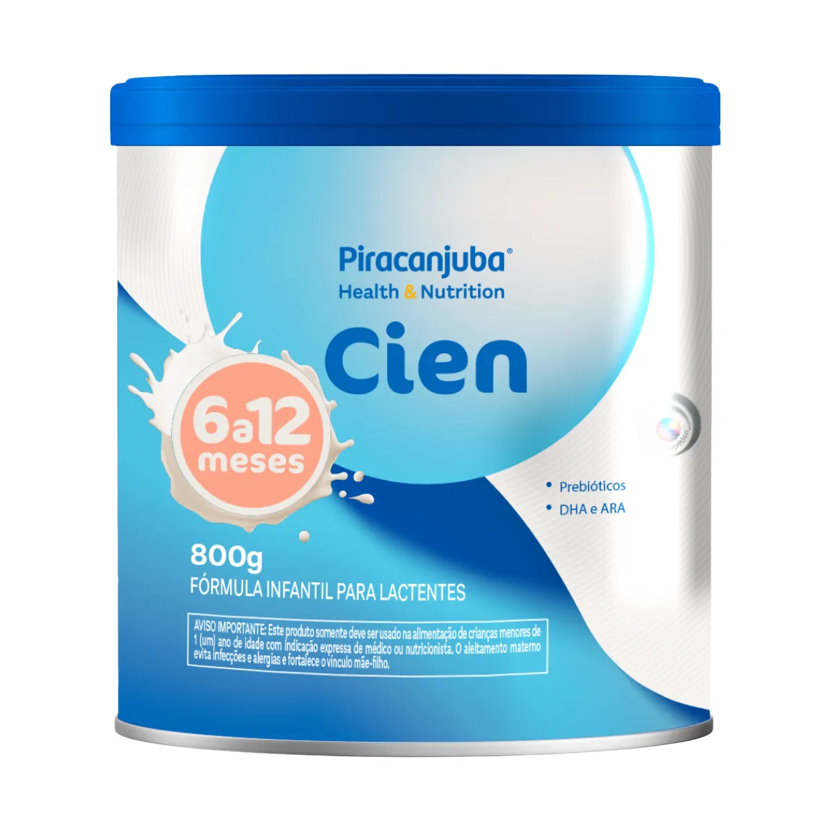 Fórmula Infantil Cien Piracanjuba 6 a 12 meses 800g — Piracanjuba | Farmácia Resyla