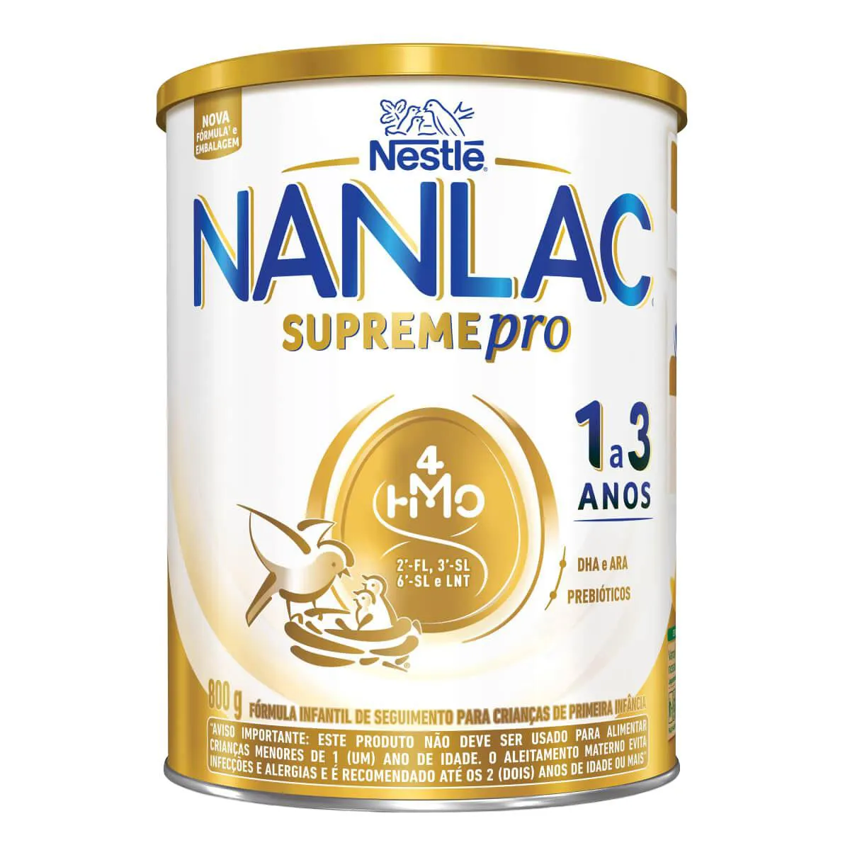 Fórmula Infantil NANLAC Supreme Nestlé 1 a 3 anos 800g — Nestle | Farmácia Resyla