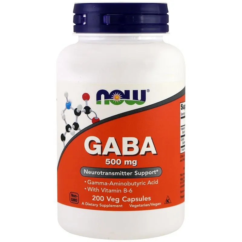Gaba 500mg (200 Vcaps) Now Foods — Now Foods | Farmácia Resyla