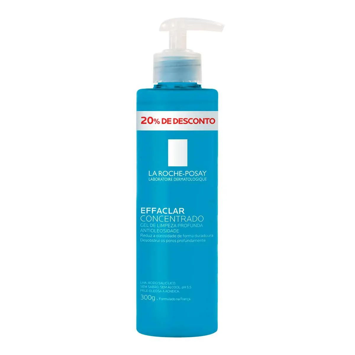 Gel de Limpeza Facial La Roche-Posay Effaclar Concentrado Pele Oleosa 300g — La Roche-Posay | Farmácia Resyla