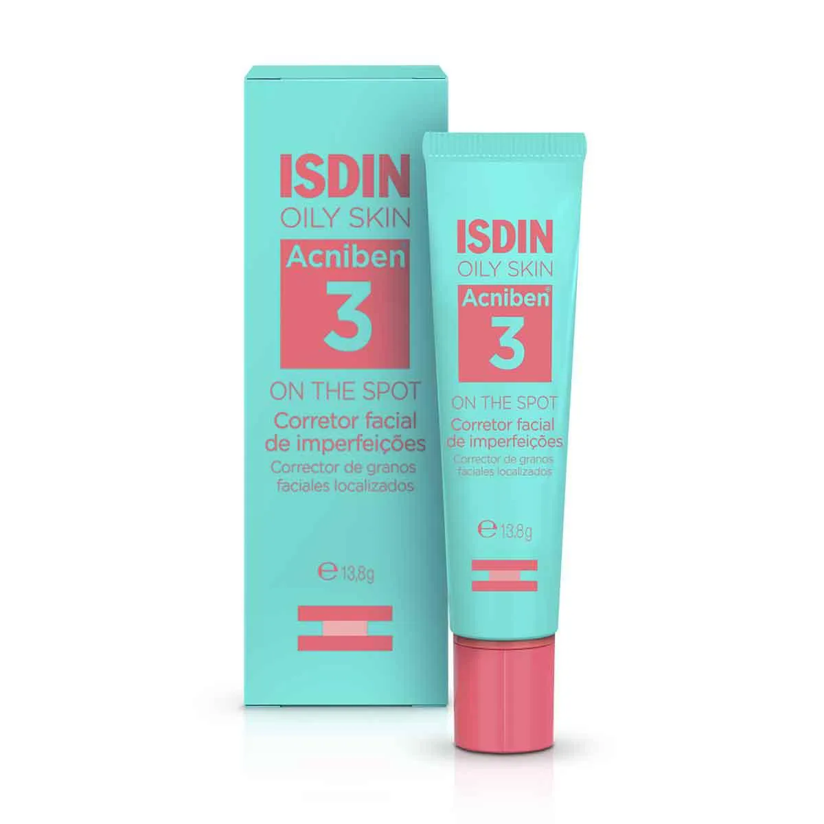 Gel Secativo para Espinhas Isdin Oily Skin Acniben 3 On The Spot 13,8g — Isdin | Farmácia Resyla