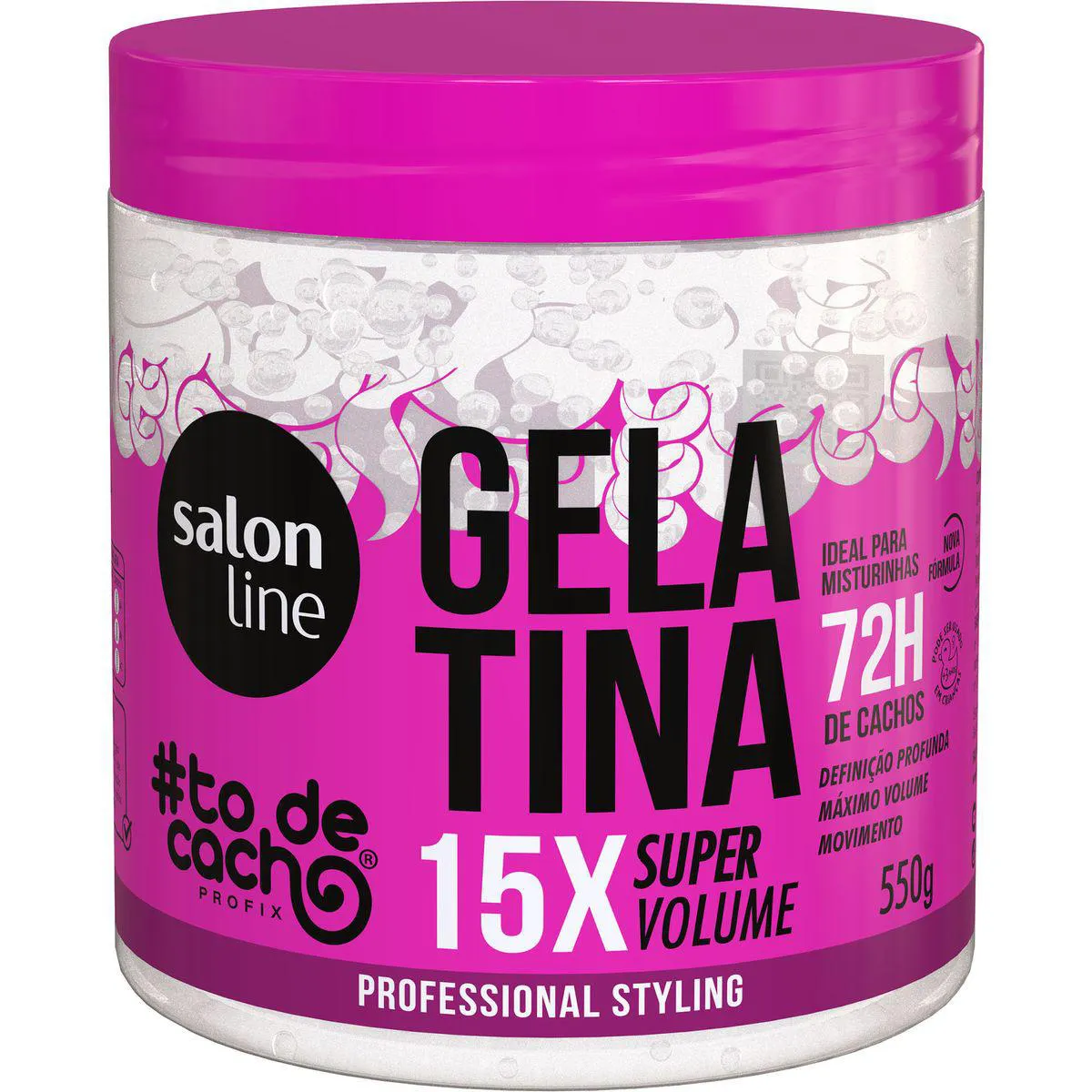 Gelatina Capilar Salon Line #todecacho Super Volume 550g — Salon Line | Farmácia Resyla