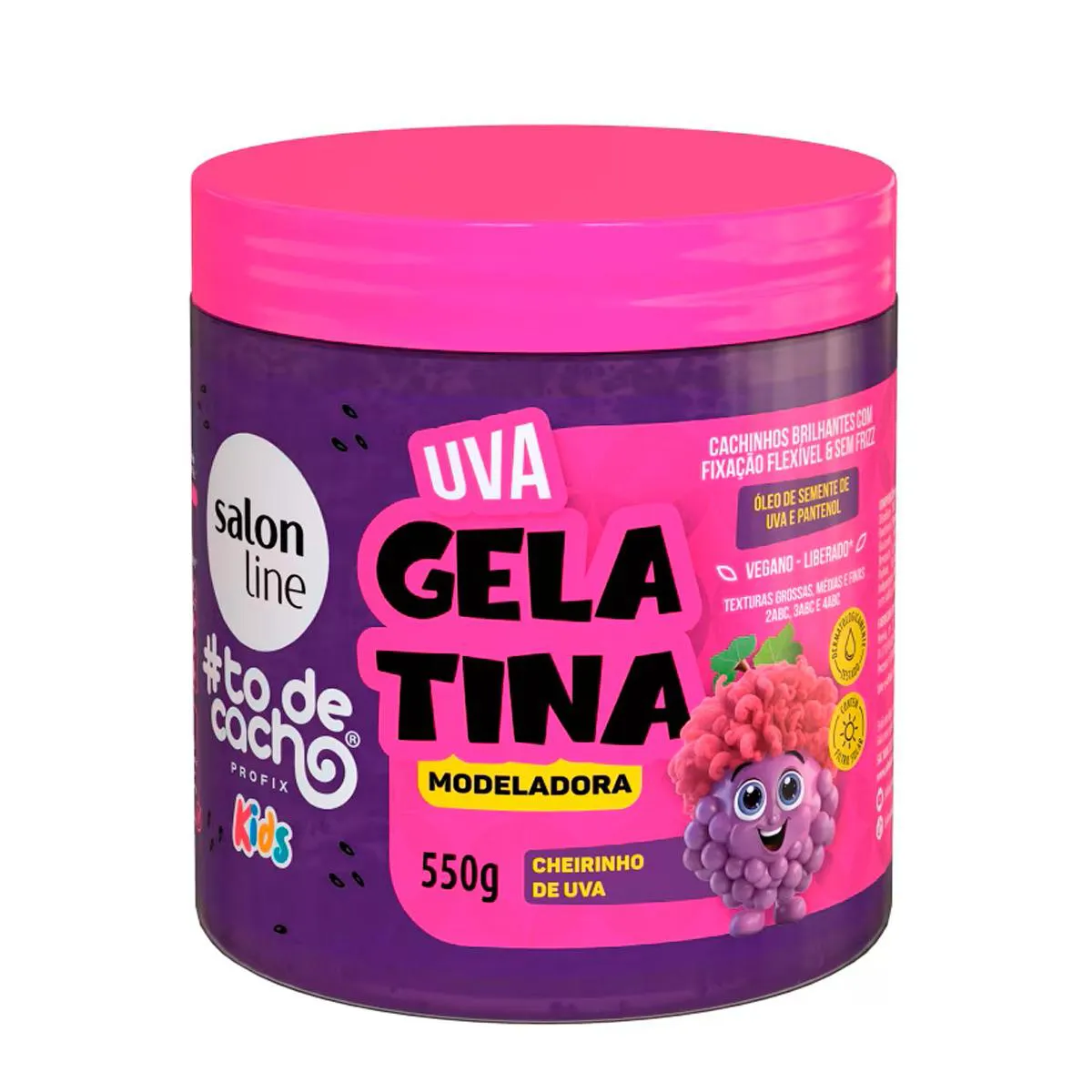 Gelatina Modeladora Salon Line Kids #Todecacho Uva 550g — Salon Line | Farmácia Resyla