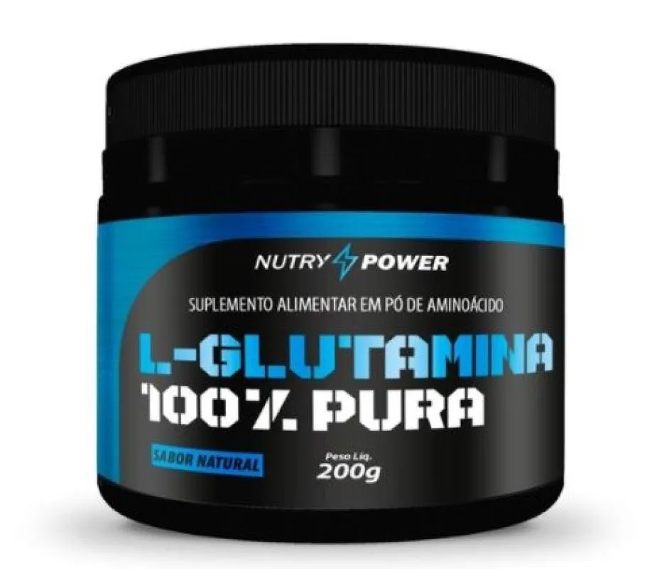 Gluatamina Nutry Power L-glutamina 100% Pura 200g — | Farmácia Resyla