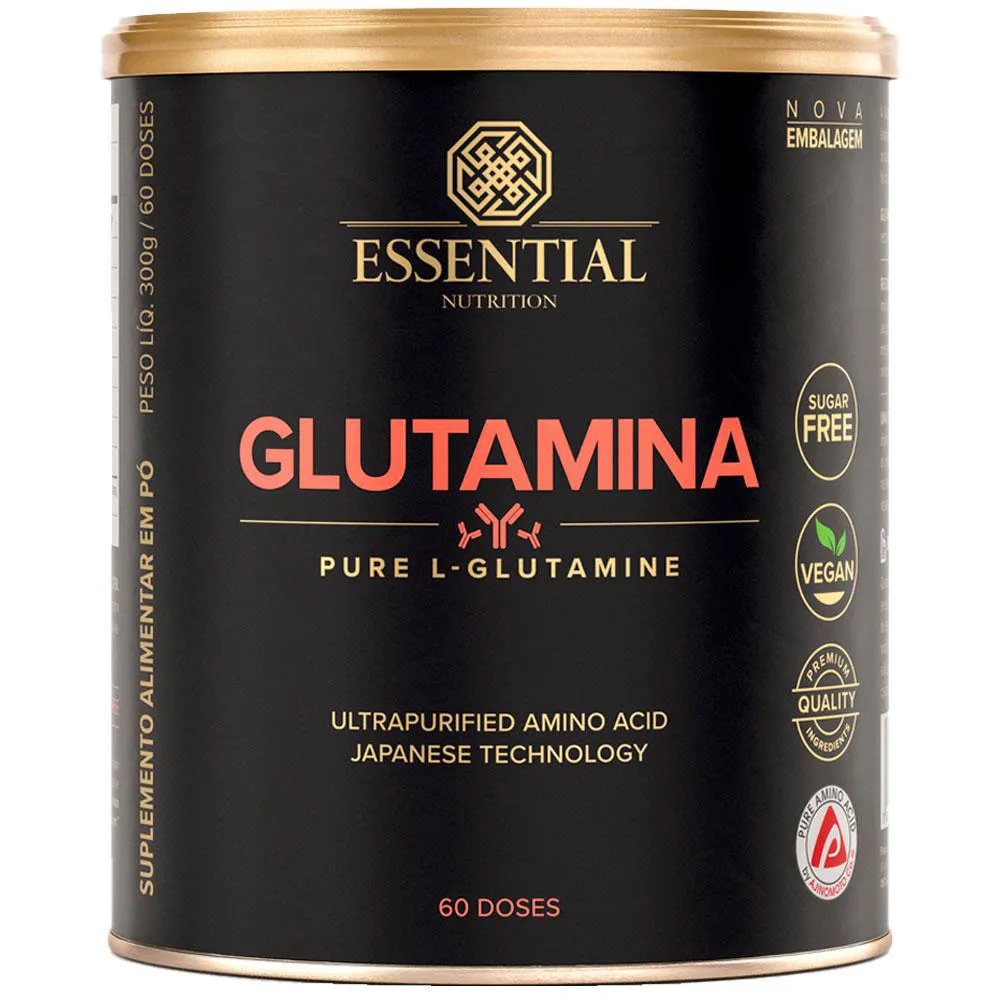 Glutamina 100% Pura - Lata 300g - Essential Nutrition — Essential Nutrition | Farmácia Resyla