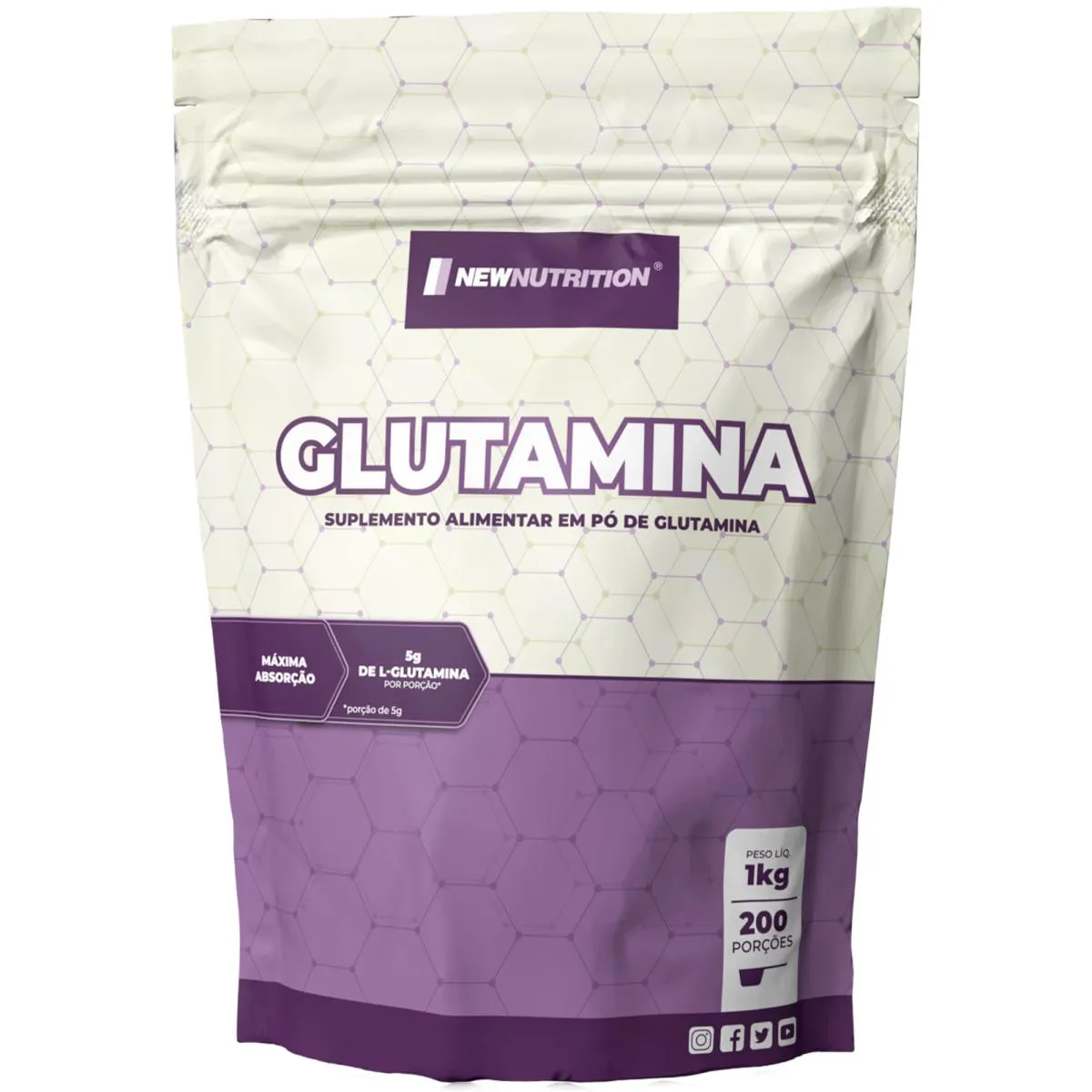 Glutamina 1kg Natural — Natura | Farmácia Resyla