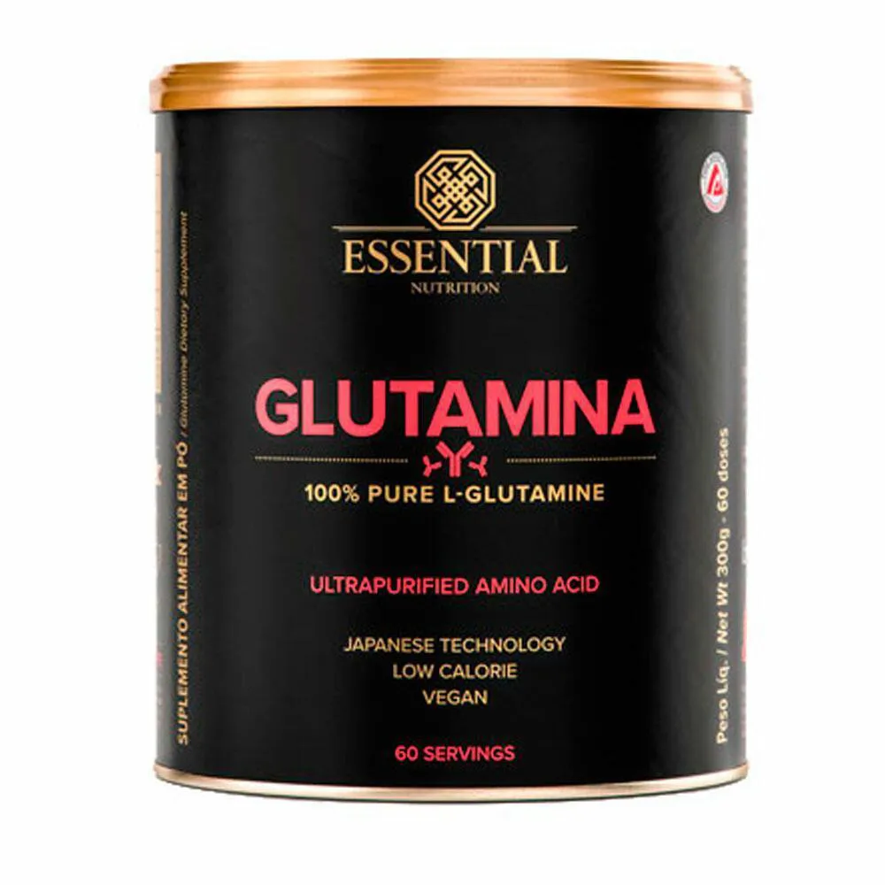 Glutamina Essential Nutrition 300g Unica — Essential Nutrition | Farmácia Resyla