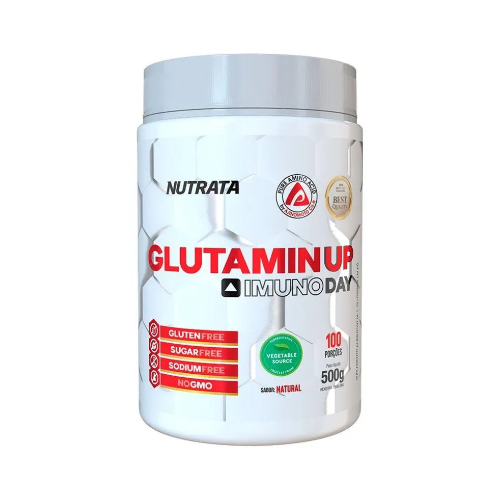 Glutamina Nutrata Glutamin Up Imuno Day 500g — Nutrata | Farmácia Resyla