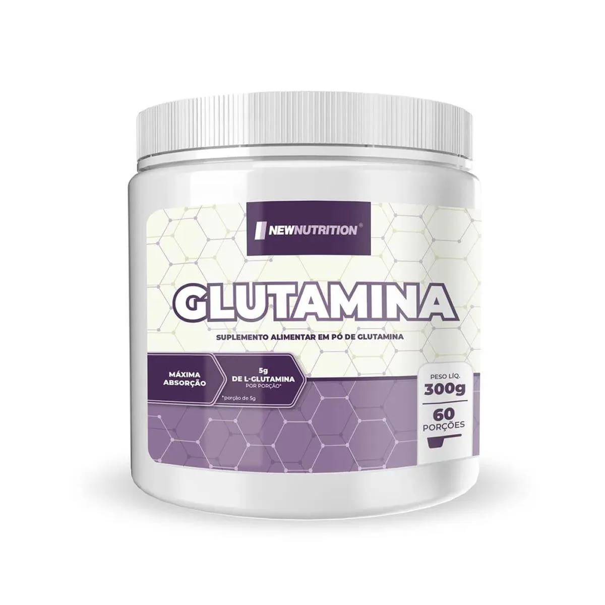 Glutamine - 300G Sem Sabor - Newnutrition — Glutamine | Farmácia Resyla