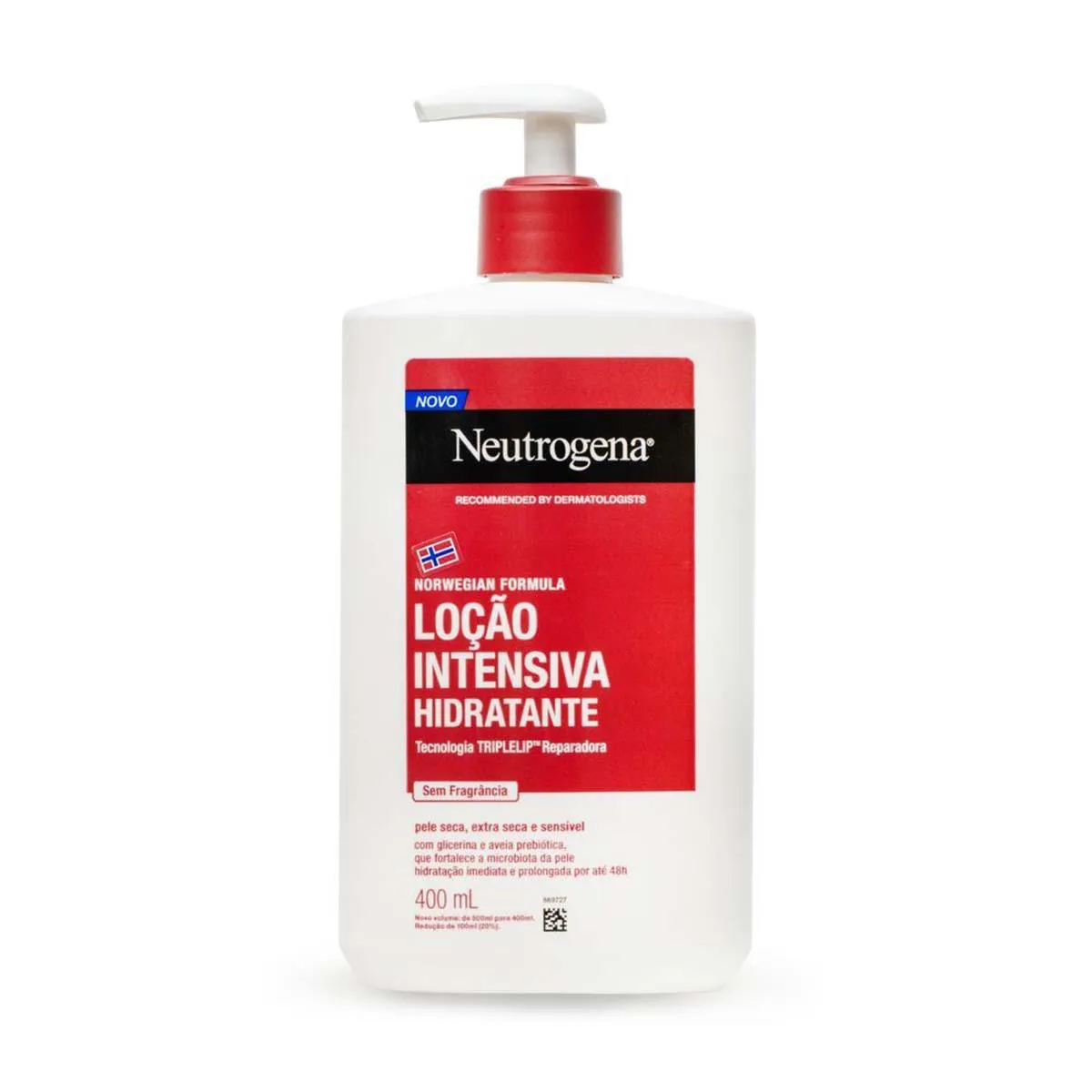 Hidratante Corporal Neutrogena Norwegian Formula Loção Intensiva sem Fragrância 400ml — Neutrogena | Farmácia Resyla