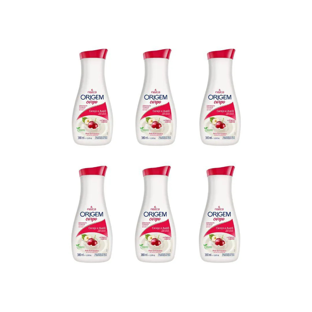 Hidratante Corporal Origem 380ml Cereja Avela - Kit C / 6un — | Farmácia Resyla