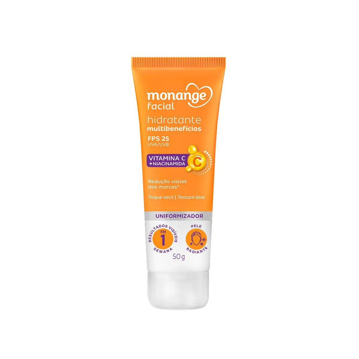Hidratante Facial Monange Multibenefícios FPS 25 50g — Monange | Farmácia Resyla
