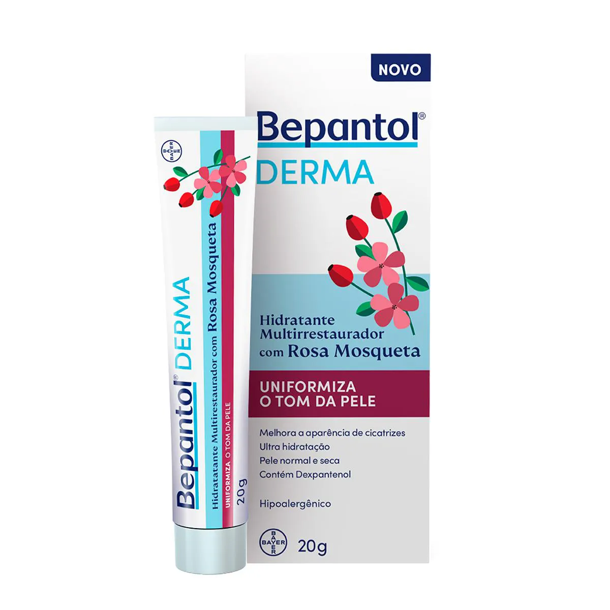 Hidratante Multirrestaurador com Rosa Mosqueta Bepantol Derma 20g — Bepantol | Farmácia Resyla