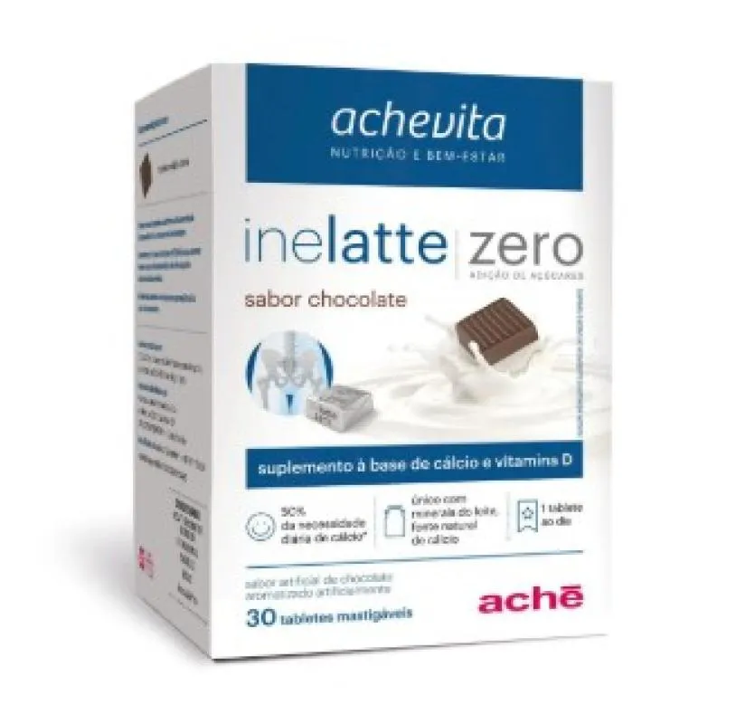 Inelatte Zero Acucar Choc 60tab Mast - Calcio + Vit D — | Farmácia Resyla