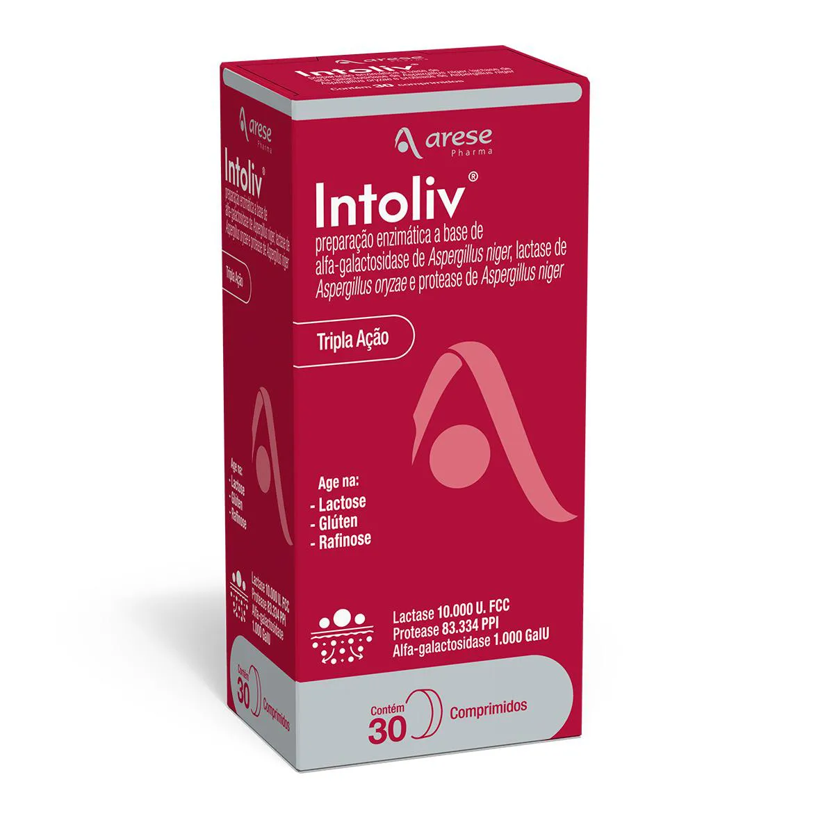 Intoliv Tripla Ação 30 comprimidos — | Farmácia Resyla