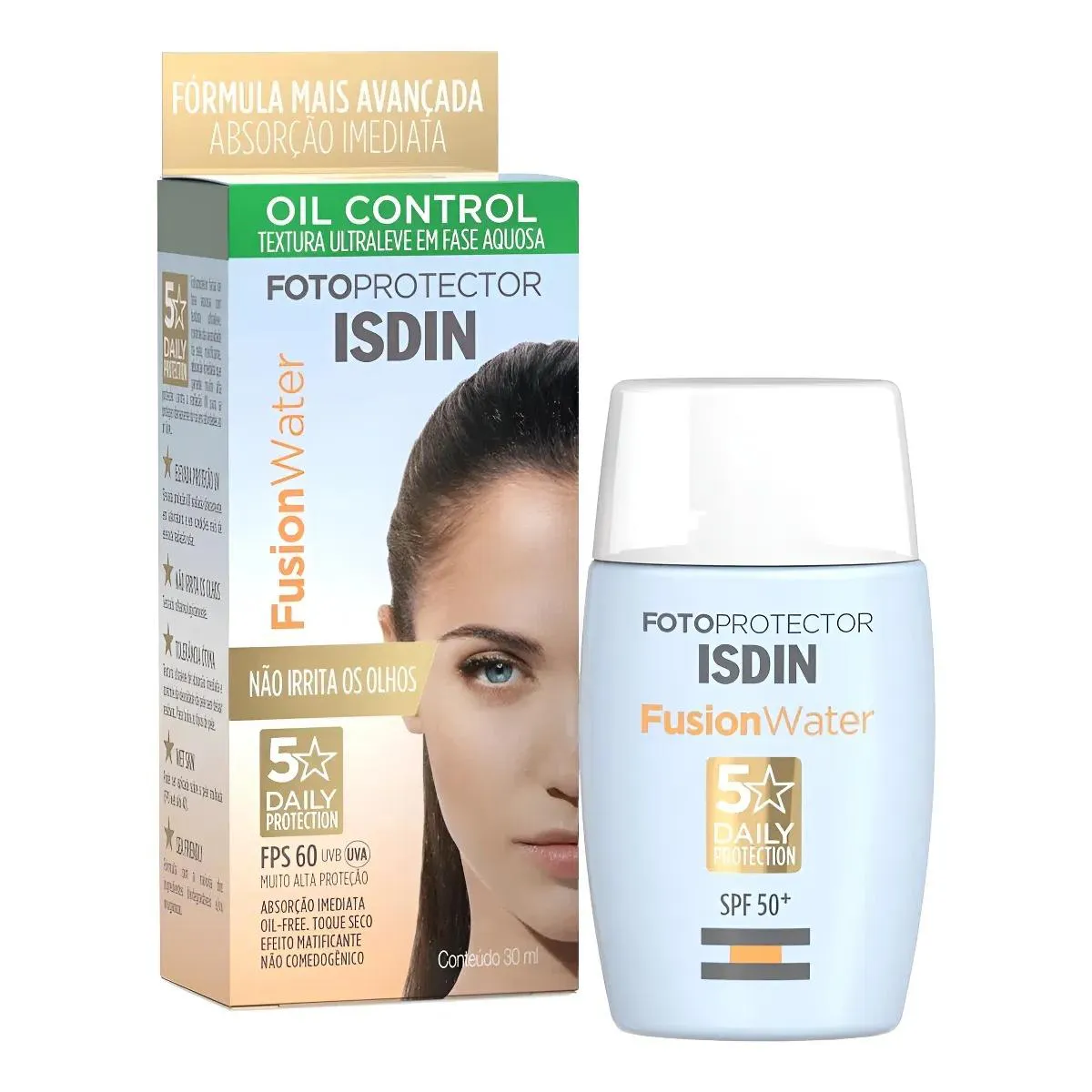 Isdin Fusion Water S/Cor Fps60 30Ml (8429420225718) — Isdin | Farmácia Resyla