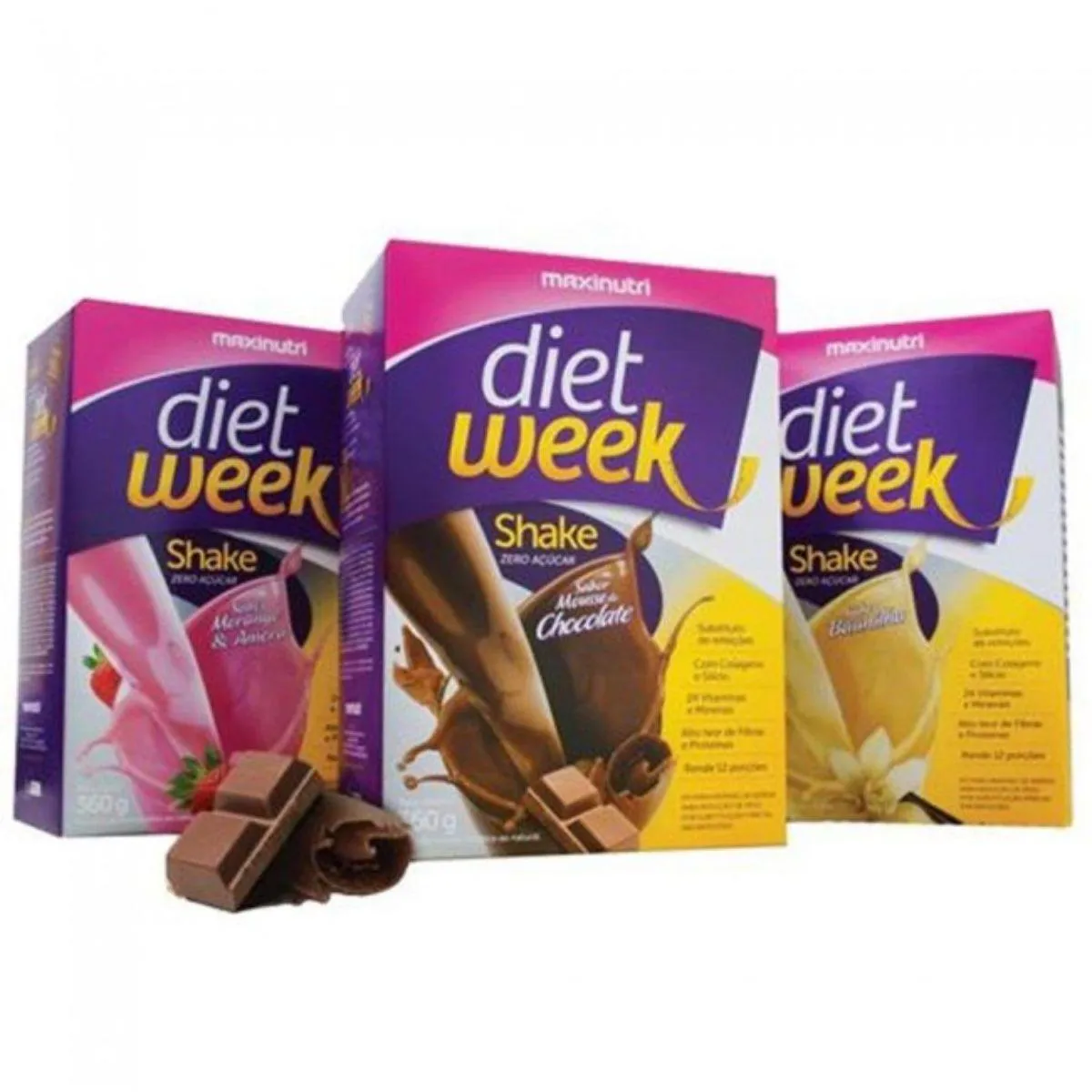 Kit 03 Diet Week Shake Sabores - Maxinutri — Maxinutri | Farmácia Resyla