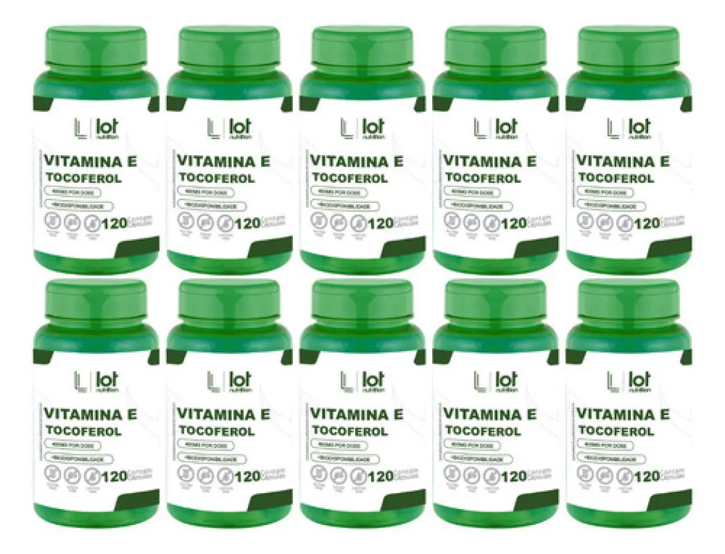Kit 10un Vitamina e 400mg 120 cápsulas Antioxidante Natural sem Sabor — Natura | Farmácia Resyla