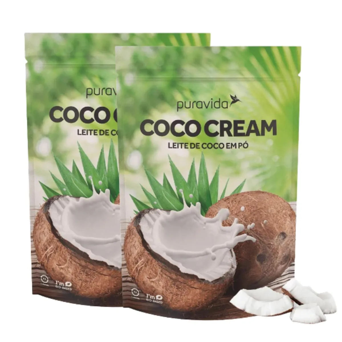 Kit 2 Coco Cream Leite Cremoso em Pó Vegano sem Açúcar Puravida — Puravida | Farmácia Resyla