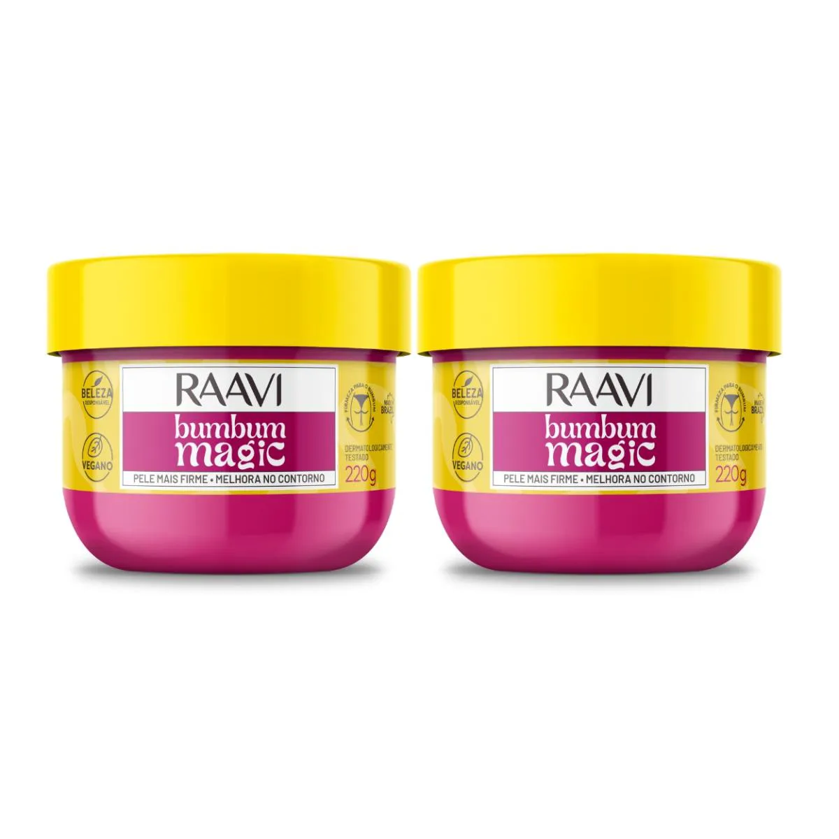 Kit 2 Creme Bumbum Magic Firmeza E Hidratação Vegano Raavi — | Farmácia Resyla