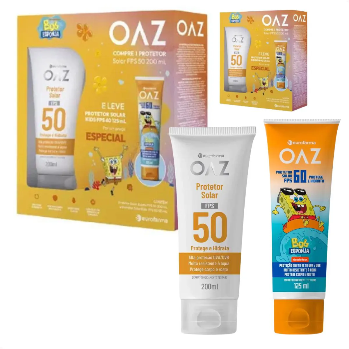 Kit 2 - Kit Protetor Solar Fps 50 200Ml + Baby Fps 60 125Ml — | Farmácia Resyla