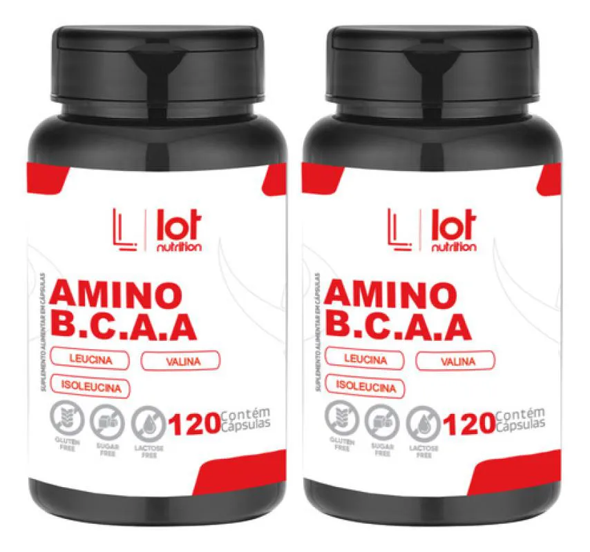 Kit 2un Bcaa 2:1:1 120 cápsulas Recuperação Muscular Treino sem Sabor — | Farmácia Resyla