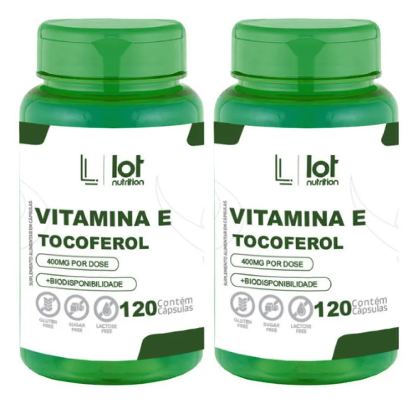 Kit 2un Vitamina e 400mg 120 cápsulas sem Sabor — | Farmácia Resyla